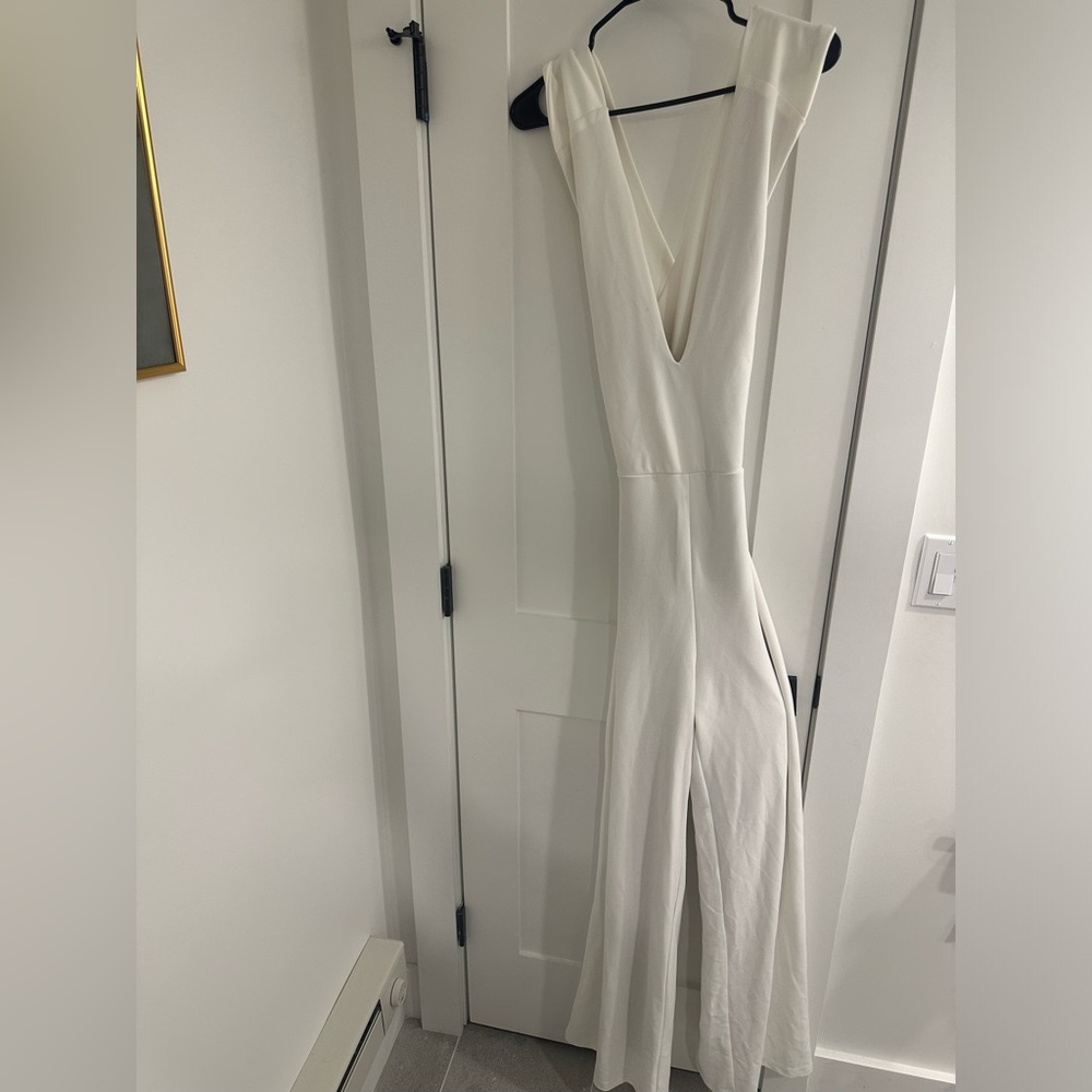 White Bridal Jumpsuit